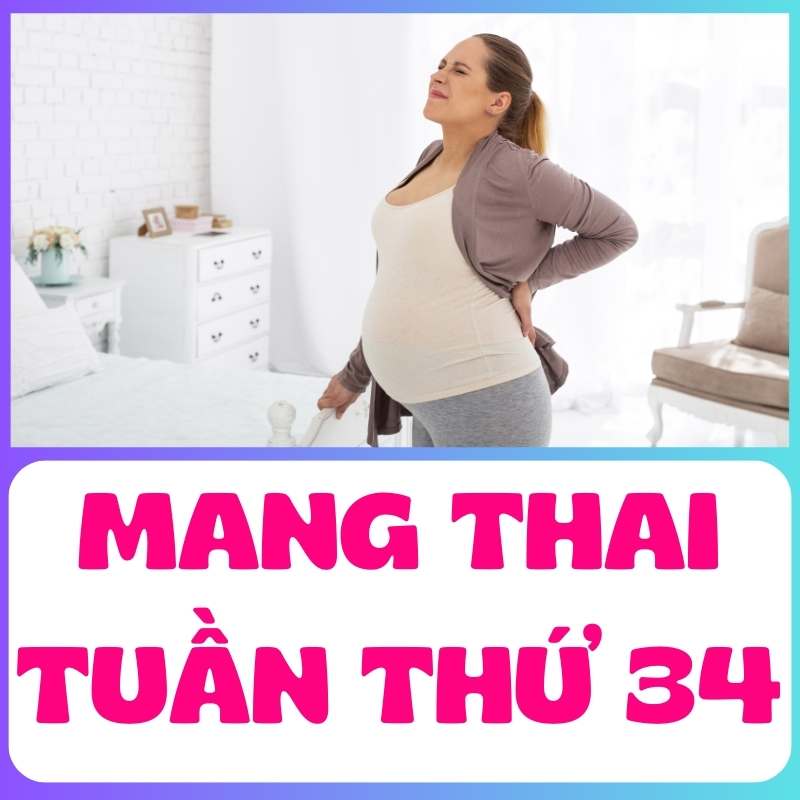 Mẹ bầu mang thai tuần thứ 34 bị đau vùng lưng chậu